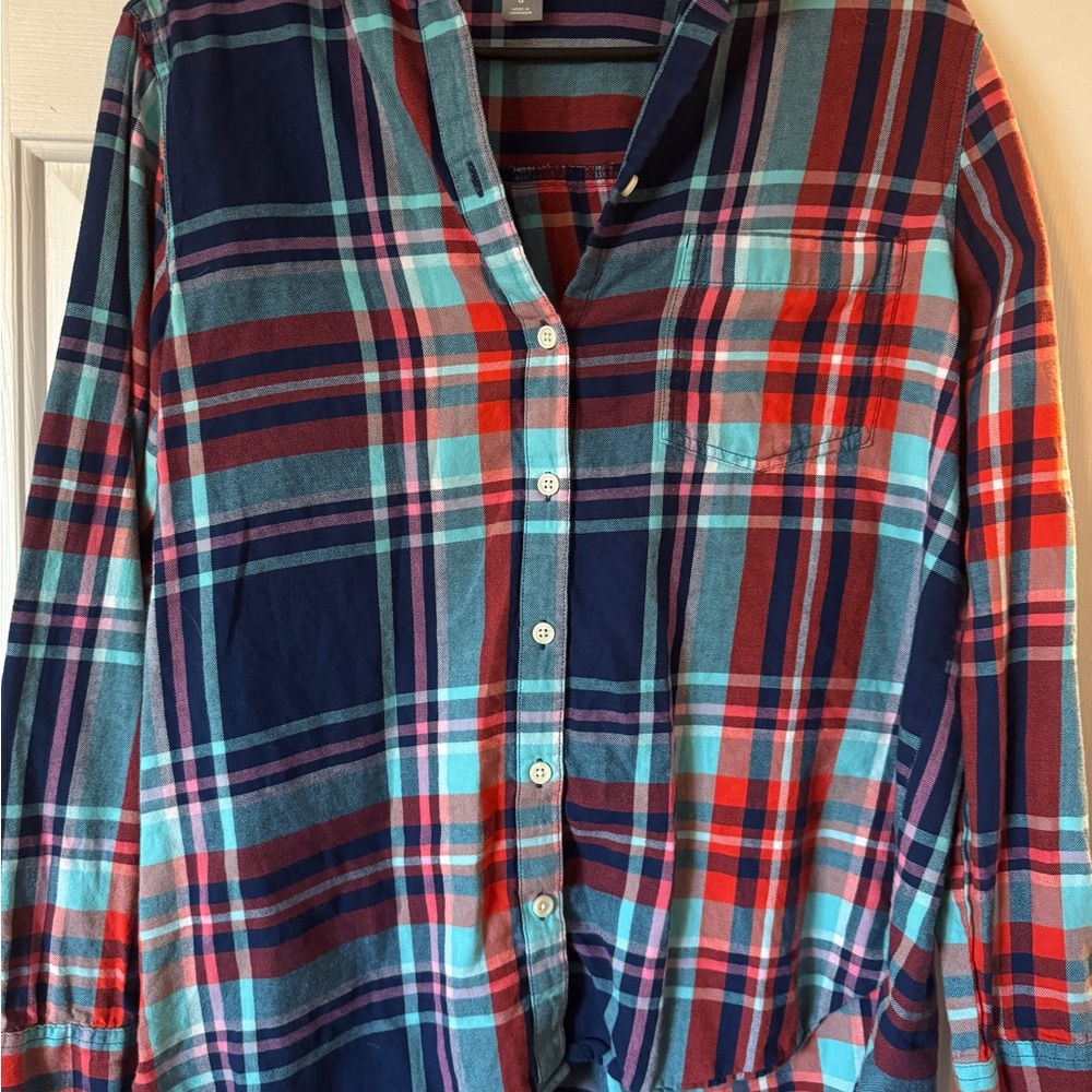 Old Navy Vibrant Plaid Shirt